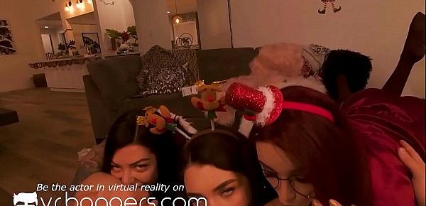  VR BANGERS Busty elves riding under christmas tree